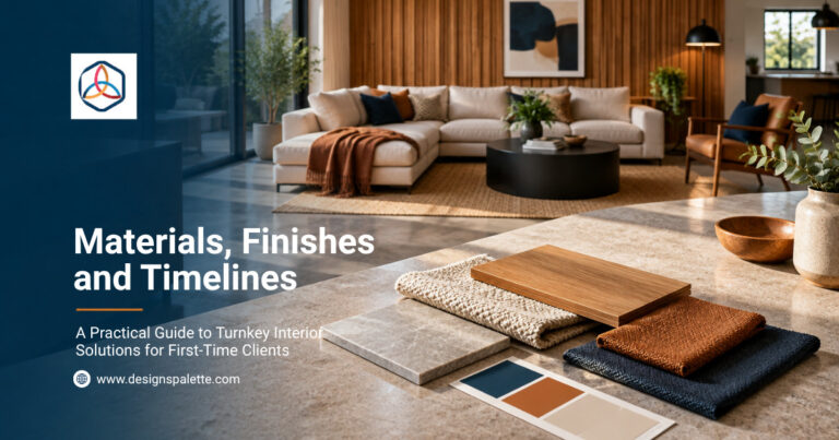 Materials, Finishes and Timelines